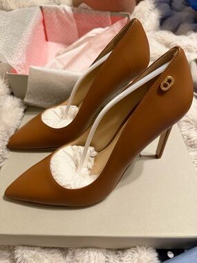 Women's Classic Pointed-Toe Stiletto Pump - Brown
